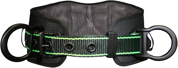 AFP Heavy-Duty 2 D-Ring Waist Body Belt w/Tongue Buckle Premium Stitching (OSHA/ANSI PPE) by AFP