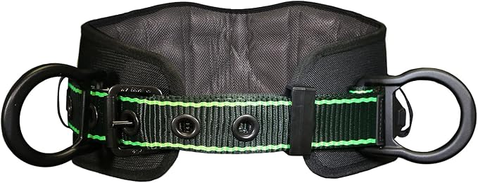 AFP Heavy-Duty 2 D-Ring Waist Body Belt w/Tongue Buckle Premium Stitching (OSHA/ANSI PPE) by AFP