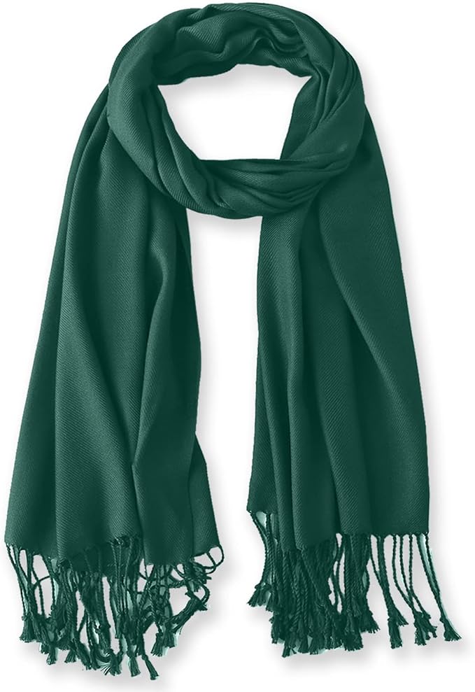 Soft Silky Pashmina Shawl Wraps Solid Colors Scarf for Wedding Evening Dresses - Image 6