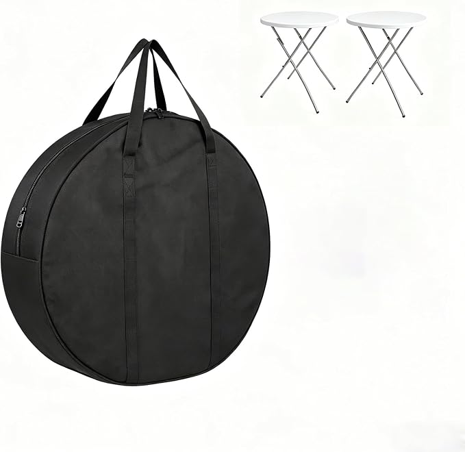 28" Round Cocktail Table Carry Bag, Heavy Duty 600D Oxford by WelcometoFentiff