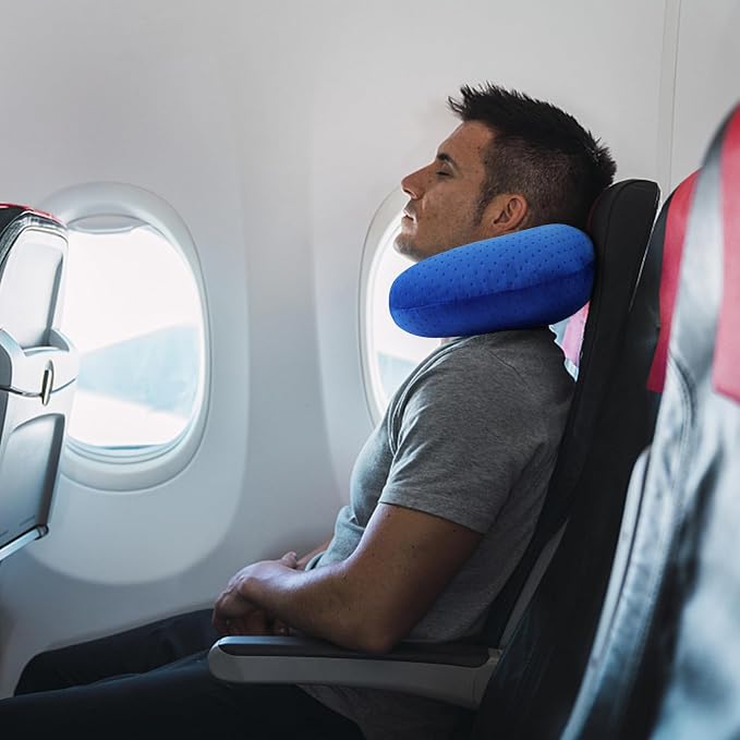 Neck Pillow for Travel Pillow Memory Foam U Shape Comfortable Travel Neck Pillow Head Neck Support Airplane Pillow for Traveling, Car, Home, Office, Travel Neck Flight Pillow - Image 7