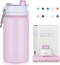 PLTCAT Collapsible Water Bottle, 19oz Foldable Bottle BPA Free Reusable Lightweight Leak-Proof Travel Silicone Water Bottle for Travel, Gym, Hiking, Office, Camping by PLTCAT