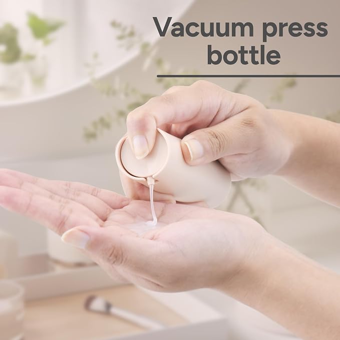 Lulupack Airless Pump Bottles Travel Size, 1 oz 3 PCS Refillable Container | Plastic lotion dispenser, for face cream moisturizer, small skincare, shampoo soap, empty toiletry, cosmetic, leakproof TSA - Image 8