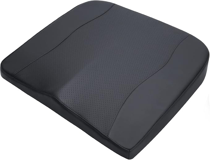 Lofty Aim Car Seat Cushion, Memory Foam Car Seat Cushions for Long Driving | Comfy Car Seat Pillow for Pain Relief, Driver Seat Cushion Adds Height, Butt Cushion for Car, Office Chair, PU Leather Black - Image 9