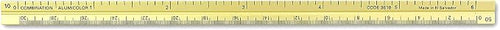 Alumicolor 3610-2 Aluminum Combination Pocket Scale, 6IN, Gold - Image 2