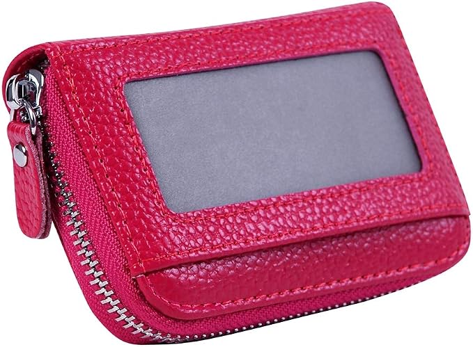 Women's RFID Blocking 12 Slots Credit Card Holder Leather Accordion Wallet - Image 8