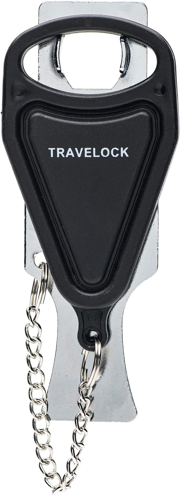 Portable Door Lock for Women & Travel Safety - Heavy Duty Portable Lock Perfect for AirBnb's, Hotels, Apartments, Hostels, Dormitories (Black, Single Hole) - Image 2