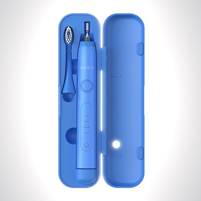 ORDO Sonic+ Toothbrush Travel Case, portable USB Charging, Arctic Blue | Sonic toothbrush holder, durable design, secure magnetic closure, travel friendly, toothbrush not included - Image 4