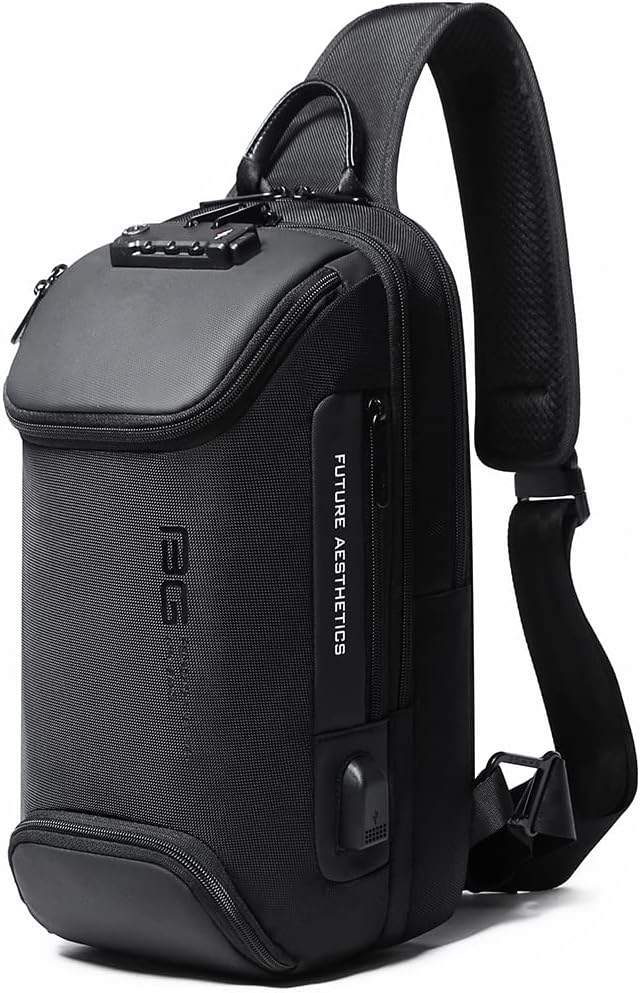 BANGE Men's Sling Backpack - Waterproof Crossbody Bag, Multi-Purpose Shoulder Bag by BANGE