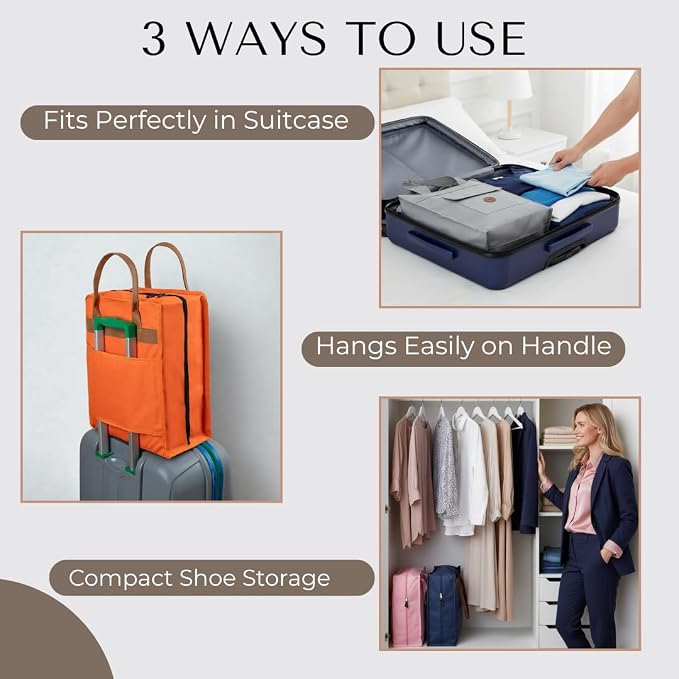 Shoe Bag for Travel, Portable Storage Organizer for Women and Men - Image 4