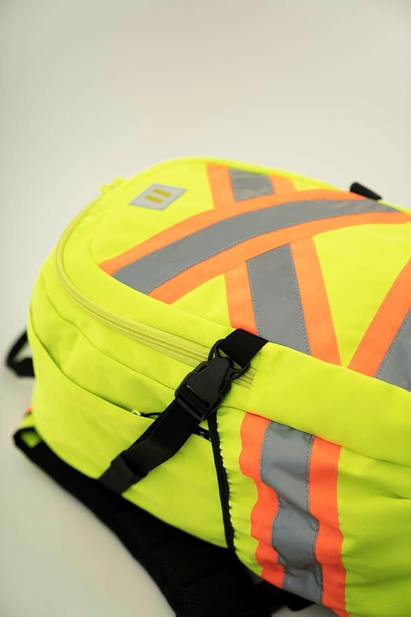 Forcefield Signal - Hi-Vis Reflective Utility Safety Backpack, Black, Regular - Image 3