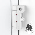AST Home Security Door Reinforcement Lock, 1 Pack, Indoor Use, Childproof | Safety door lock, toddler proof security latch, kidproof door stopper with cylinder and snib, made of zinc alloy, matte white by ASTLockHardware