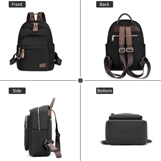 GAEKEAO Backpack Purse for Women PU Leather Anti-theft Backpack Ladies Convertible Large Travel Designer Fashion Shoulder Bag - Image 6