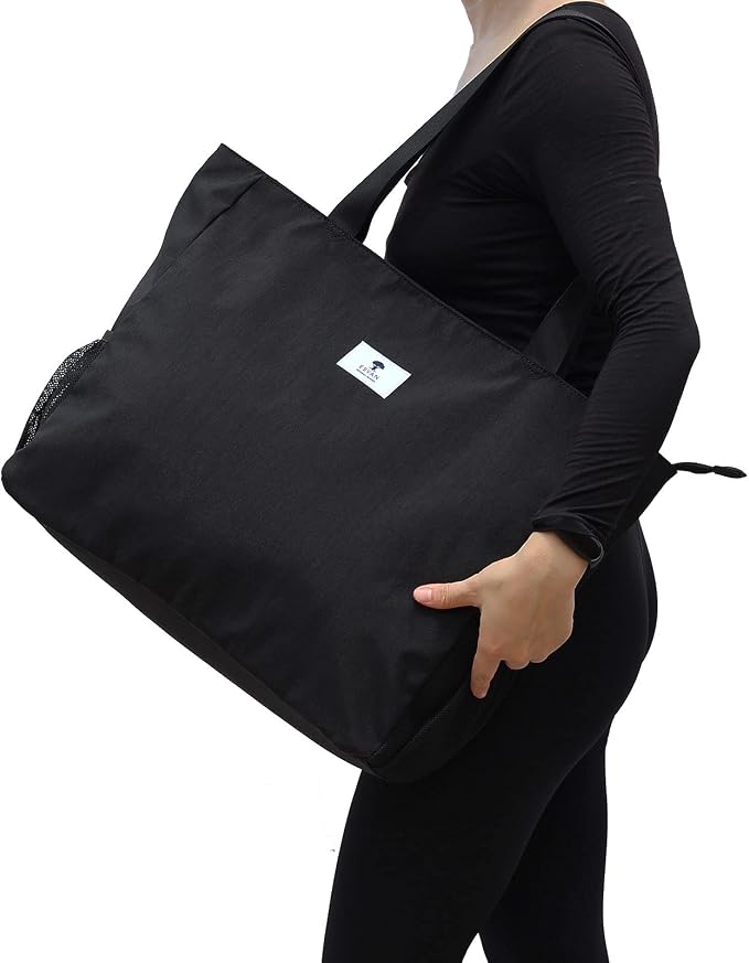 ESVAN LARGE BEACH BAG Water Resistant Lightweight 20 inch Women Oversize Tote Bag for Gym Beach Travel Pool Yoga Nurse - Image 2