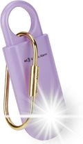 130dB Personal Safety Alarm Ultra Bright Strobe Light Loud Sound Keychain Siren with Carabiner for Women, School Children, Night Runners. Hiking Alarm Bear Deterrent. SOS Emergency Alerts. Purple by MosaicAlarm