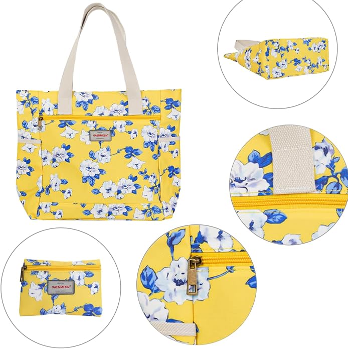 GAENMESN Women's Lightweight Waterproof Tote Bag Durable Designer Handbag with Zipper Travel Commute Everyday Use - Image 6