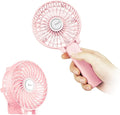 EasyAcc Mini Handheld Fan, Personal Cooling Fan Folding USB Desk Fan Small Portable Table Fan for Travel Camping Outdoors Office Home - Pink by EasyAcc