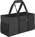 Extra Large Utility Tote Bag - Reusable Grocery Bags Foldable Heavy Duty | Large Shopping Tote 4 Pockets & Reinforced Handles, Water-Resistant Collapsible Tote for Beach, Picnic, Car Storage by XINFULLWOL