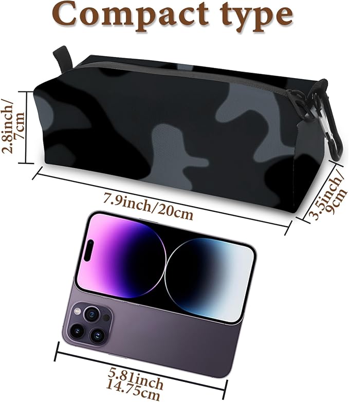 Small Toiletry Bag for Men, Travel Bag Waterproof and Foldable for Storage Mini Toiletry Bag Equipped With Carabiner for Easy Portability (camouflage) - Image 2