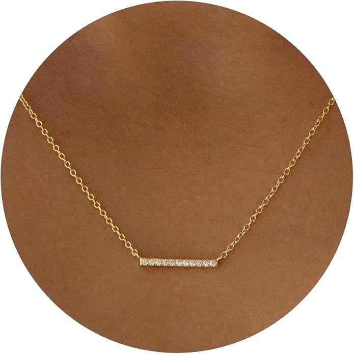 Gold Necklace for Women, Dainty Charm Pendant Necklace Jewelry Gift | 14K Gold Plated, Cute, Delicate, Adults, Non Tarnish, Hypoallergenic, Accessories by GUOKEJEWELRY