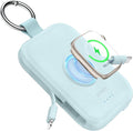 RORRY CharmGo Portable Charger, 5000mAh Portable Charger Power Bank | Built-in Cables,Travel Keychain Battery Pack Essentions for Apple Watch 1~11 Series/Ultra/SE & iPhone Air/17/16/15/14/13/12 by RORRY
