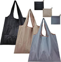Reusable Grocery Bags 3 Pack, Foldable Shopping Bags for Groceries | Reusable grocery bags foldable for shopping, supermarket trips, travel, car storage, and everyday errands by Unknown