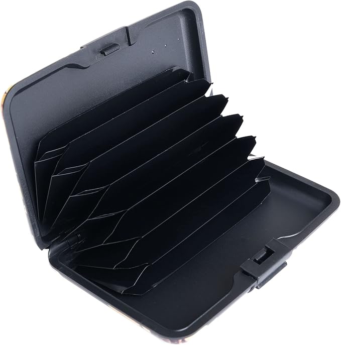 RFID Blocking Credit Card Holder for Men Women - Stylish Travel Wallet - Best protection for Bank Debit, ID, ATM, Cards against Scanning Criminals (feathers) - Image 6