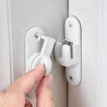 Matte White 90/180 Degree Sliding Door Latches,Zinc Alloy Flip Latch | Barn Door Latch,Cabinet Lock,Right Angle Door Lock,for bedroom,cabinet,drawer,Gardens,Wine Cabinet,garage,window,Pet Cage by Wocoe