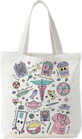 Nurse Canvas Tote Bag, Nurse Appreciation Gifts, Nursing School Gift Reusable Shopping Grocery Bags by Unknown