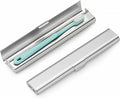 Portable Toothbrush Travel Case: Breathable & Dirt-Proof Hotel Camping Outdoor - Aluminum for Storage Recyclable Traveler (1, Silver) by betevie