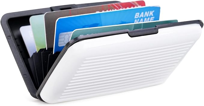 Women Credit Cards Holder,RFID Blocking Protection Aluminum Metal Wallet for Men Women Business Card Holder by LOUEBICA