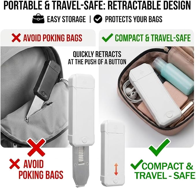 Portable Door Lock Travel Hotel Door Locks for Travelers Security Extendable | Anti-Theft Tough Durable Home Apartment Security Compact Easy to Use - Image 3