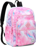 VASCHY School Backpack for Teen Girls, Bookbag Schoolbag Casual Daypack for High School/College/Women/Travel/Work Pink Galaxy by Vaschy