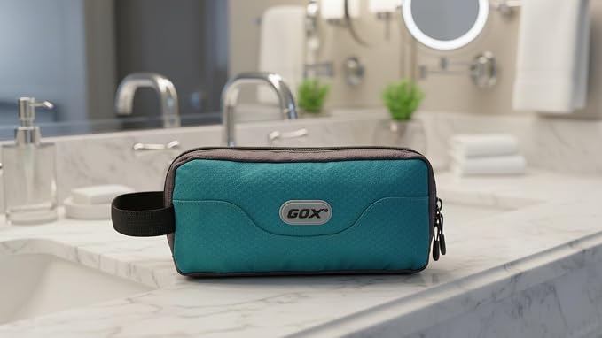 GOX Travel Toiletry Bag Dopp Kit Case for Men Multifunction Packing Organizer Pouch - Image 3