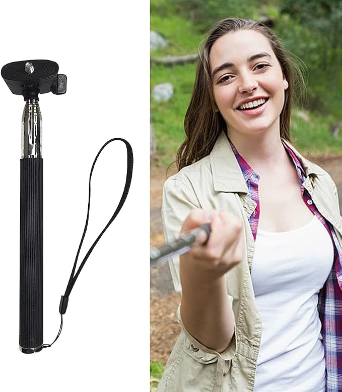 Extendable 37 Inch Selfie Stick Camera Tripod Stand, Lightweight Photography Accessory Universal 360 Rotation Tripod Bracket Durable & Adjustable for Travel, Sports & Vlogging - Image 8