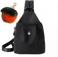 Waterproof 2-Way Mini Commuter Bag, Multi-Compartment Oxford Small Backpack, For Women, Collegeman, Commuter, Travel with Anti-Theft,Three in One Multifunctional Convertible Design(Black) by Unknown