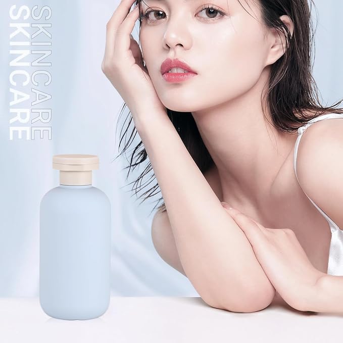 6.8 oz Plastic Travel Shampoo Bottles, Refillable Flip Cap Squeeze Bottles for Toiletries, Large Leakage-proof Travel Shampoo and Conditioner Container (Blue) - Image 6