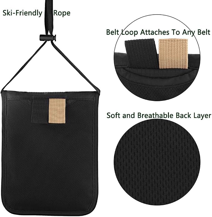 Travel Pouch Neck Wallet Family Passport Holder Organizer Case with RFID Blocking | Family Passport Holder - Image 6