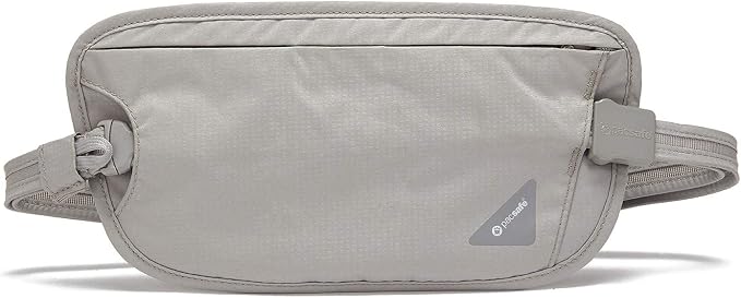 Pacsafe Coversafe X100 Anti-Theft RFID Blocking Waist Wallet, Neutral Grey - Image 2