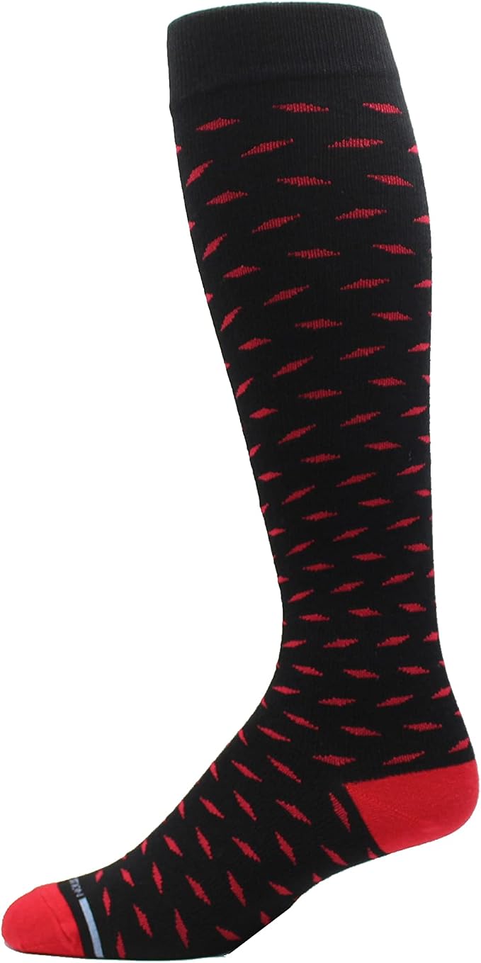 Dr. Motion 4 Pairs Men's Athletic Traveler Graduated Compression Knee High Socks - Image 3