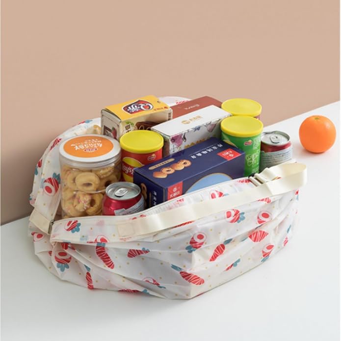 2PCS Travel Shoulder Bag Reusable Grocery Bags Foldable Shopping Bags Waterproof Pouch Bags Sports handbag - Image 3