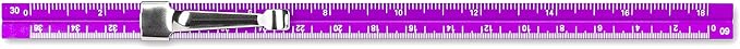 Alumicolor Aluminum Engineer Pocket Scale With Clip, 6IN, Purple - Image 4