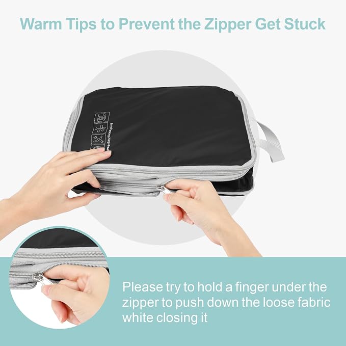 Cambond Compression Packing Cubes for Travel Women - Lightweight Luggage Organizers Bag Packing Cubes for Carry on Suitcases - Image 8