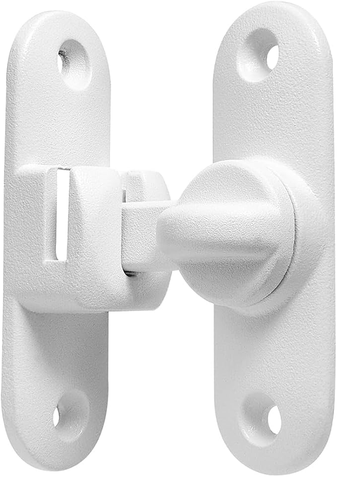 3 Pcs Matte White 90/180 Degree Sliding Door Latches,Zinc Alloy Flip Latch | Barn Door Latch,Cabinet Lock,Right Angle Door Lock,for bedroom,cabinet,drawer,Gardens,Wine Cabinet,garage,window,Pet Cage - Image 7