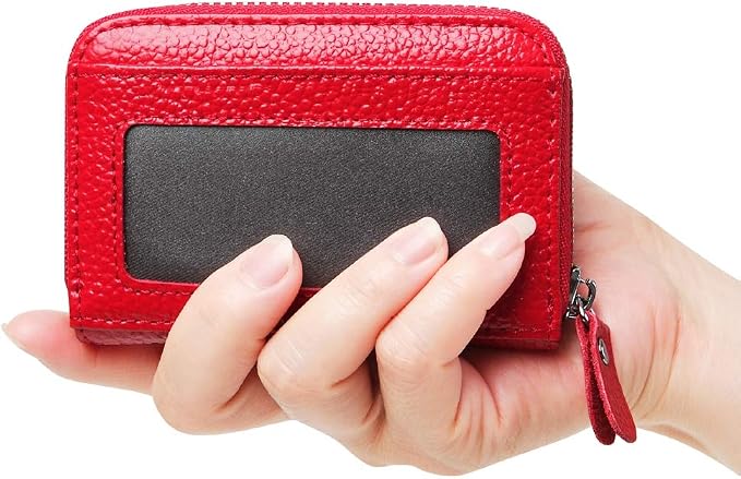Women's RFID Blocking 12 Slots Credit Card Holder Leather Accordion Wallet - Image 5