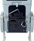 Airplane Pocket Organizer | Tray Table Cover | In Flight Seat Back Organizer Bag | Commuter Essential Travel Bag | Media Pouch For Flying | Travel Gift | Attaches To Luggage by so-mine