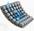 Bogey's Antidote Upgrade Airplane Seat Cushion - Inflatable Travel Cushion for Long Flights with No External Pump, Non-Slip, Washable, with Storage Bag(Grey) by Unknown