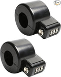 PUGED Door Knob Lockout Device Cover to Disable Doorknob/Faucet/Water Valve Hose Lock Door Handle Temporary Lock for Bedroom Door from Outside Handle Without Drilling (2, Black) by PUGED