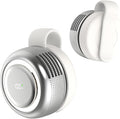 Mini Bladeless Clip on Fan with LED Light, 5-Speed Portable Silent Fan for Office, Hospital, Library, Travel, Hiking, Hands-Free Personal Fan for Outdoor, Summer Travel Gift (White) by SULVGO
