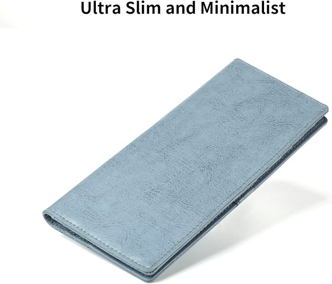 Ultra Slim Thin Leather Women Wallet RFID Blocking Credit Card Holder Bifold Long Ladies Billfold - Image 7